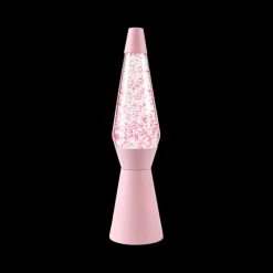 Decoratieve Accessoires|Kinderverlichting|Ygo Glitterlamp SPACESHIP Pastel Roze