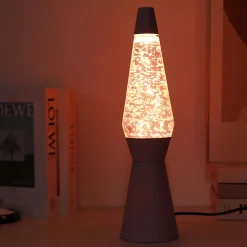 Decoratieve Accessoires|Kinderverlichting|Ygo Glitterlamp SPACESHIP Pastel Roze