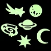 Decoratieve Accessoires|Ygo Glow in The Dark Stickers IN SPACE Ruimte Set van 24