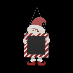 Kerst|Ygo Hangend Krijtbord CLIPPER Elf Rood/Wit