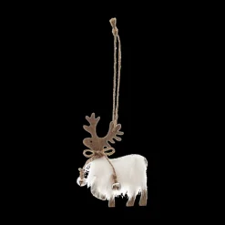 Kerst|Ygo Hanger Rendier PORO Hout/Bont Ass.