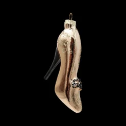 Kerst|Ygo Hanger SHOE Muiltje Zwart/Goud Ass.