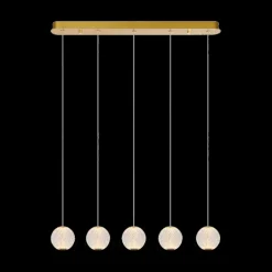 Hanglampen|Ygo Hanglamp CINTRA Lang 5Del. Transparant