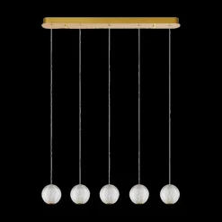 Hanglampen|Ygo Hanglamp CINTRA Lang 5Del. Transparant