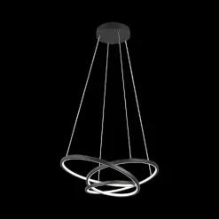 Hanglampen|Ygo Hanglamp DARVIN L Met. Zwart