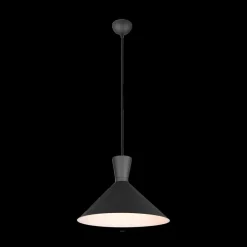 Hanglampen|Ygo Hanglamp ENZO Rnd 1Del. Zwart