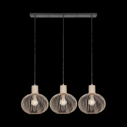 Hanglampen|Ygo Hanglamp GILA 3Del. Met. Zand