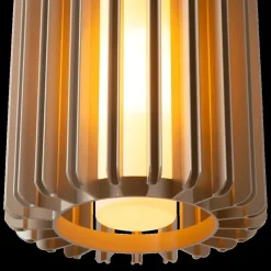 Hanglampen|Ygo Hanglamp LAMBRES 3Del. Rond Taupe