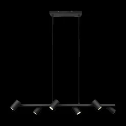 Hanglampen|Ygo Hanglamp MARLEY 6-Delig Metaal Zwart