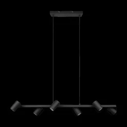 Hanglampen|Ygo Hanglamp MARLEY 6-Delig Metaal Zwart