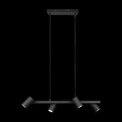 Hanglampen|Ygo Hanglamp MARLEY 4-Delig Metaal Zwart