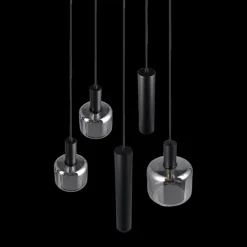 Hanglampen|Ygo Hanglamp MATARO 5Del. Zwart