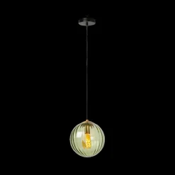 Hanglampen|Ygo Hanglamp MONSARAZ 1Del. Glas Groen
