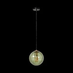 Hanglampen|Ygo Hanglamp MONSARAZ 1Del. Glas Groen