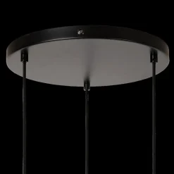 Hanglampen|Ygo Hanglamp MONSARAZ 3Del. Glas Groen/Amber