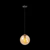 Hanglampen|Ygo Hanglamp MONSARAZ 1Del. Glas Amber
