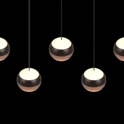 Hanglampen|Ygo Hanglamp ORBIT 5Del. Zwart/Coffee