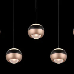 Hanglampen|Ygo Hanglamp ORBIT 5Del. Zwart/Coffee