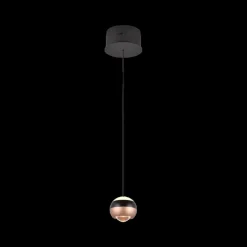 Hanglampen|Ygo Hanglamp ORBIT 1Del. Zwart/Coffee