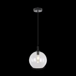 Hanglampen|Ygo Hanglamp OSIRA Ø20 Zwart/Glas Helder