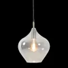 Hanglampen|Ygo Hanglamp RAKEL XL Ant. Brons/Glas Smoke