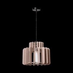 Hanglampen|Ygo Hanglamp ROLLO 1Del. Ø40 Taupe