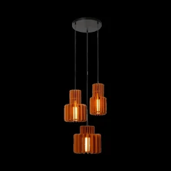 Hanglampen|Ygo Hanglamp ROLLO 3Del. Terracotta