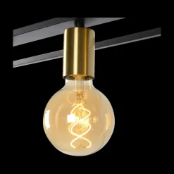 Hanglampen|Ygo Hanglamp RUBEN 4-delig Zwart/Goud