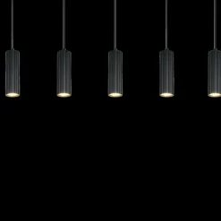 Hanglampen|Ygo Hanglamp SOKA 5Del. Metaal Zwart