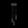 Hanglampen|Ygo Hanglamp SOKA 3Del. Metaal Zwart