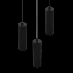 Hanglampen|Ygo Hanglamp SOKA 3Del. Metaal Zwart