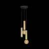 Hanglampen|Ygo Hanglamp TABOO 3Del. Zwart/Goud
