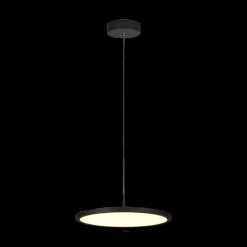 Hanglampen|Ygo Hanglamp TRAY 1Del. Met. Mat Zwart