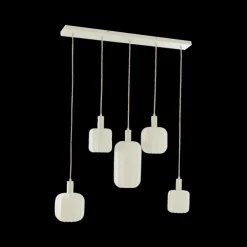 Hanglampen|Ygo Hanglamp TUFIA 5Del. Linnen Crème