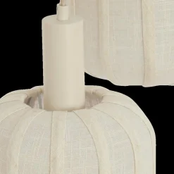 Hanglampen|Ygo Hanglamp TUFIA 3Del Rond Linnen Crème
