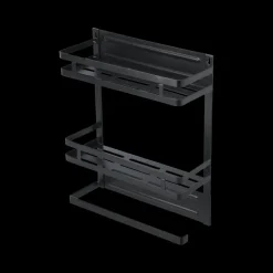 Keukenaccessoires|Ygo Hangrek/Keukenrolhouder KARAS Metaal Zwart