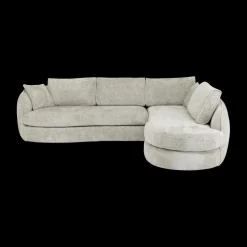 Hoeksalons|Ygo Hoeksalon ACHIEL Longchair Rechts Turtledove B313