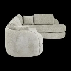 Hoeksalons|Ygo Hoeksalon ACHIEL Longchair Rechts Turtledove B313