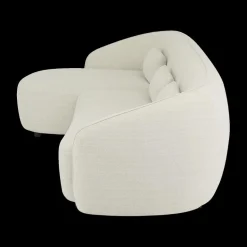 Hoeksalons|Ygo Hoeksalon AUGUST Cream Longchair Links B293