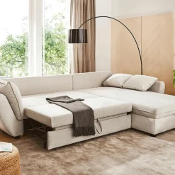 Hoeksalons|Ygo Hoeksalon CADIZ Longchair Rechts Beige