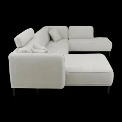 Hoeksalons|Ygo Hoeksalon CALABRIA Grijs Longchair Links B396