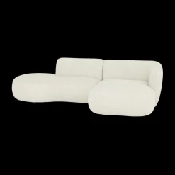 Hoeksalons|Ygo Hoeksalon CONCA Longchair Rechts Ivoor