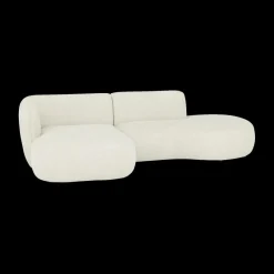 Hoeksalons|Ygo Hoeksalon CONCA Longchair Links Ivoor