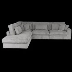 Hoeksalons|Ygo Hoeksalon CYLLENE Longchair Links Grijs