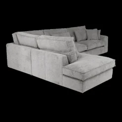 Hoeksalons|Ygo Hoeksalon CYLLENE Longchair Links Grijs