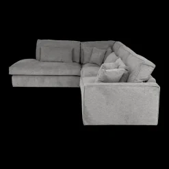 Hoeksalons|Ygo Hoeksalon CYLLENE Longchair Links Grijs