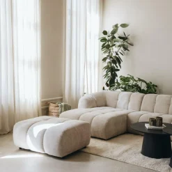 Hoeksalons|Ygo Hoeksalon DILARA Longchair Links B302 Beige