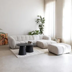 Hoeksalons|Ygo Hoeksalon DILARA Longchair Rechts B302 Beige