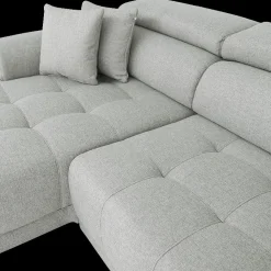 Hoeksalons|Ygo Hoeksalon FIRENZE Hoek Rechts Grijs - Elektrische diepteverstelling