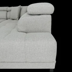 Hoeksalons|Ygo Hoeksalon FIRENZE Hoek Rechts Grijs - Elektrische diepteverstelling